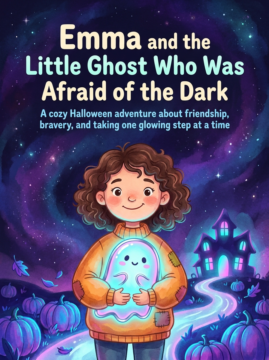 Cover of Emma and the Little Ghost Who Was Afraid of the Dark